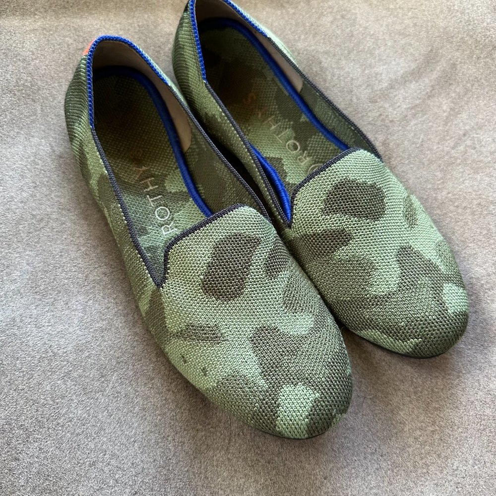 Rothy's Loafer in Olive Camo